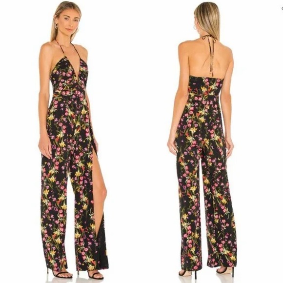 Katie May x Revolve Never Cross Jumpsuit in Black Coral Womens Size S - Picture 2 of 10